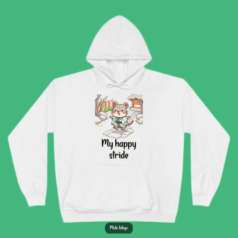Funny Cheerful Mole Hoodie: Cozy Kimono Skip, Playful Comfort Gift
